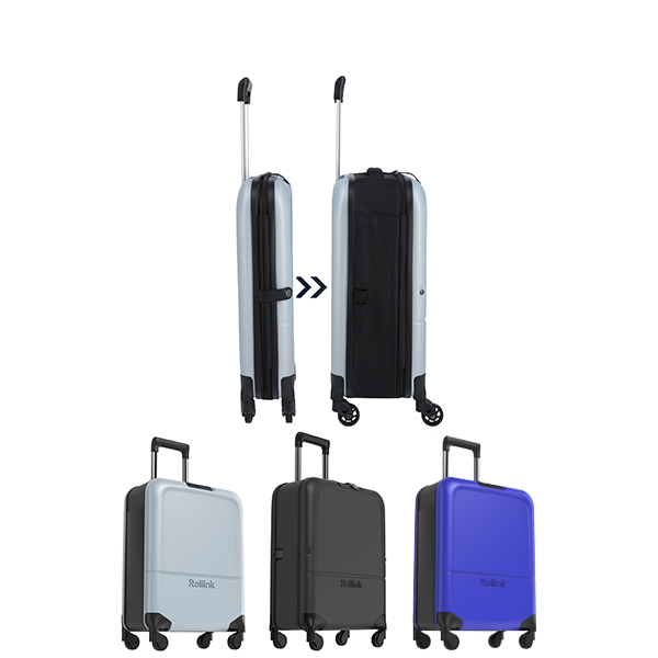 FLEX LIGHT המזוודה המתקפלת הדקה ביותר בעולם עליה למטוס 21" של Rollink ממותגת