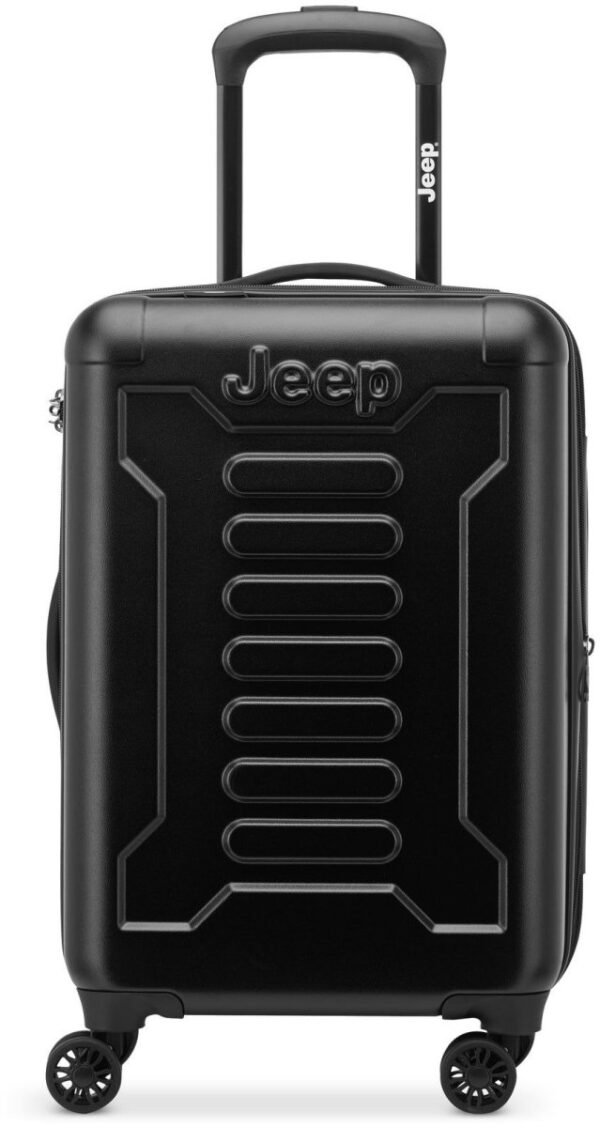 מזוודה טרולי קשיחה מתרחבת 20 אינץ' דגם JH004C מבית Jeep ממותגת