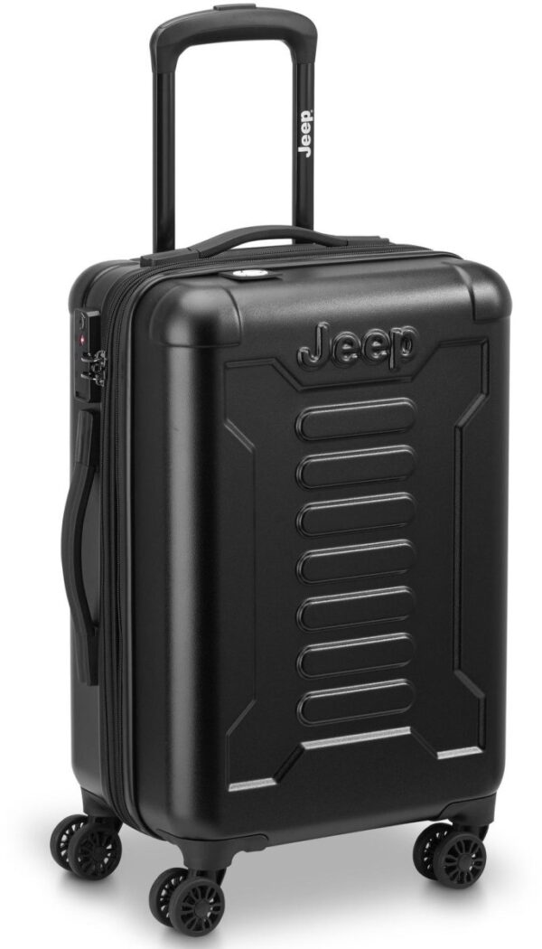 מזוודה טרולי קשיחה מתרחבת 20 אינץ' דגם JH004C מבית Jeep ממותגת