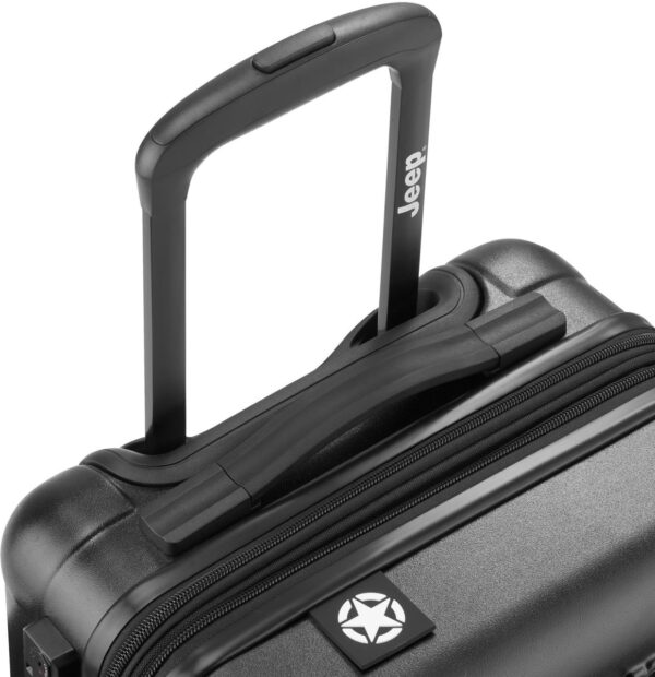 מזוודה טרולי קשיחה מתרחבת 20 אינץ' דגם JH004C מבית Jeep ממותגת